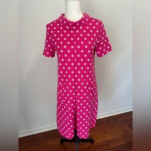 Tyler Boe Fuchsia and White Polka Dot Dress